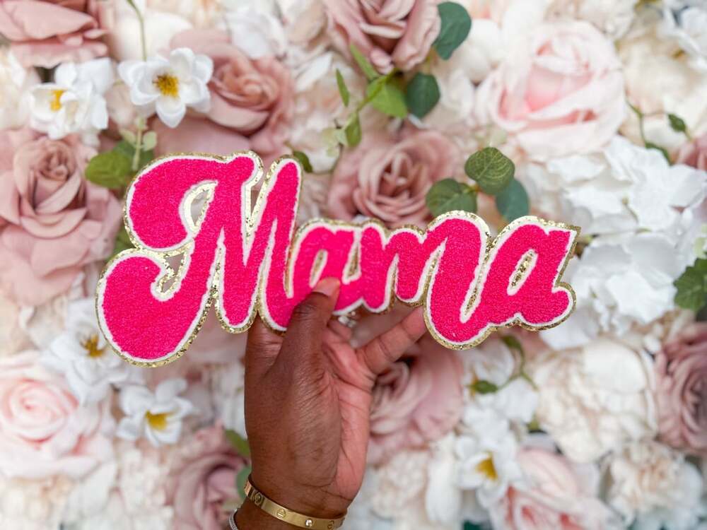 Hot Pink Mama Chenille Patch